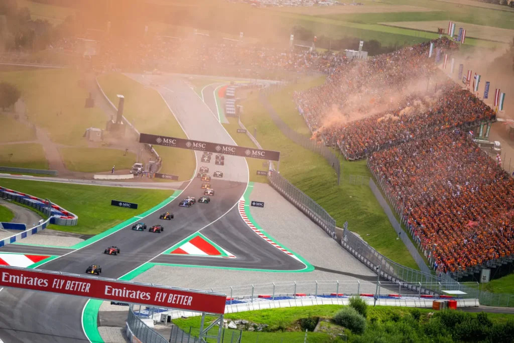 Competitors during the FIA Formula One World Championship 2022 in Spielberg, Austria on July 10, 2022 // Lucas Pripfl / Red Bull Content Pool // SI202207100570 // Usage for editorial use only //