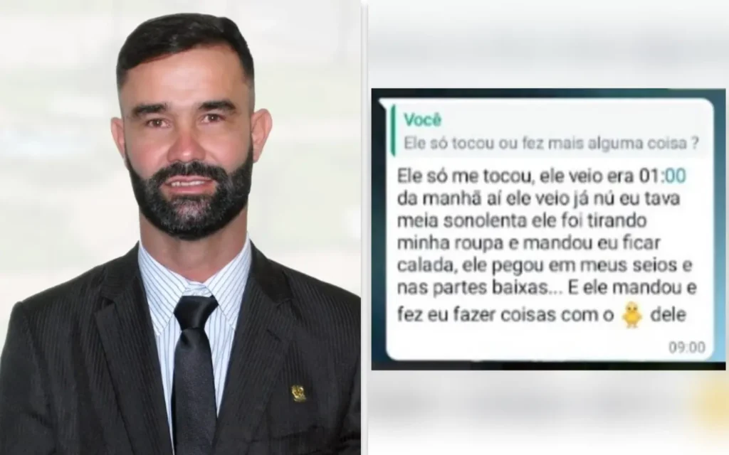 A vítima descreveu que Leandro tocou nos seios dela e a mandou ela “fazer coisas” no pênis dele | Foto: