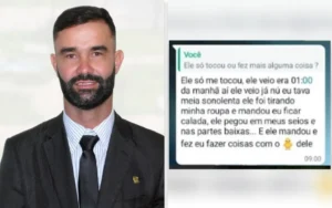 A vítima descreveu que Leandro tocou nos seios dela e a mandou ela “fazer coisas” no pênis dele | Foto: