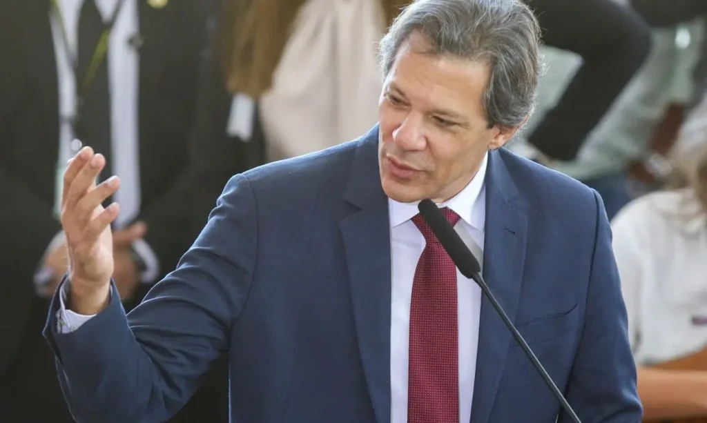 Brasília - 28/06/2023 O ministro da Fazenda, Fernando Haddad, durante   anúncio do Plano Safra da Agricultura Familiar 2023/2024 Foto: Fabio Rodrigues-Pozzebom/ Agência Brasil