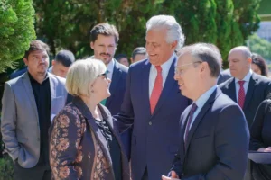 Governador recebeu a ministra em um almoço no Palácio das Esmeraldas nesta sexta. | Foto: Secom