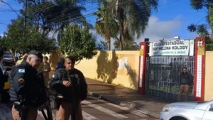 Luan era namorado da outra vítima do ataque, Karoline Verri Alves, de 16 anos, que não resistiu aos ferimentos e morreu no mesmo dia do tiroteio | Foto: Divulgação/UOL)