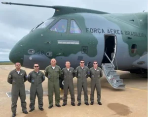 O novo avião da FAB é o maior modelo da América do Sul, com 34 metros de comprimento e 35 de largura de uma asa a outra. | Foto: Divulgação / FAB