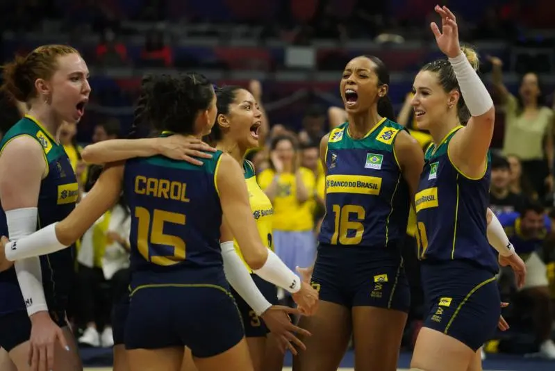 Seleção brasileira conhece sua segunda derrota na competição (Foto: Maurício Val/CBV)