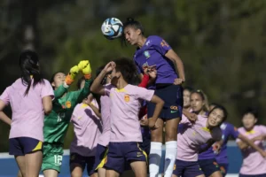 Seleção venceu por 3 a 0 com gols de Luana, Kathellen e Rafaelle (Foto: Thais Magalhães / CBF)