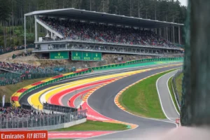 SPA, BELGIUM - AUGUST 27: A generic view of the circuit during qualifying ahead of the F1 Grand Prix of Belgium at Circuit de Spa-Francorchamps on August 27, 2022 in Spa, Belgium. Scuderia AlphaTauri (Photo by Peter Fox/Getty Images) // Getty Images / Red Bull Content Pool // SI202208280220 // Usage for editorial use only //