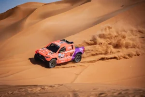 Lucas Moraes (BRA) of team Overdrive Racing races during stage 11 of Rally Dakar2023 from Shaybah to the Empty Quarter, Saudi Arabia on January 12, 2023 // Marcelo Maragni / Red Bull Content Pool // SI202301120154 // Usage for editorial use only //
