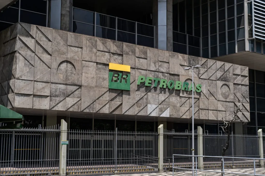 Rio de Janeiro city, Rio de Janeiro state, Brazil - October 04, 2021:Headquarters building of the Brazilian oil company, Petrobras in Rio.