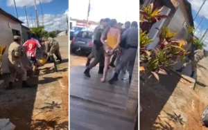 Em briga generalizada familiares subiram o tom e precisaram ser separados pela polícia | Foto: Reprodução/ Redes Sociais