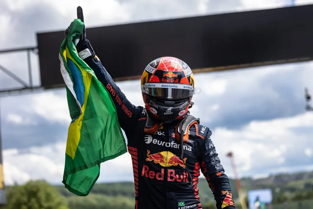 Enzo Fittipaldi #4 Carlin, during round eleven of the FIA Formula 2 Championship at Spa-Francorchamps, on Jul 27-30, 2023. // Dutch Photo Agency / Red Bull Content Pool // SI202307290309 // Usage for editorial use only //