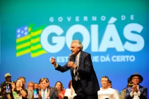"Vai para gerar emprego e renda ao cidadão", diz Caiado sobre distrito em Aparecida | Foto: Lucas Diener