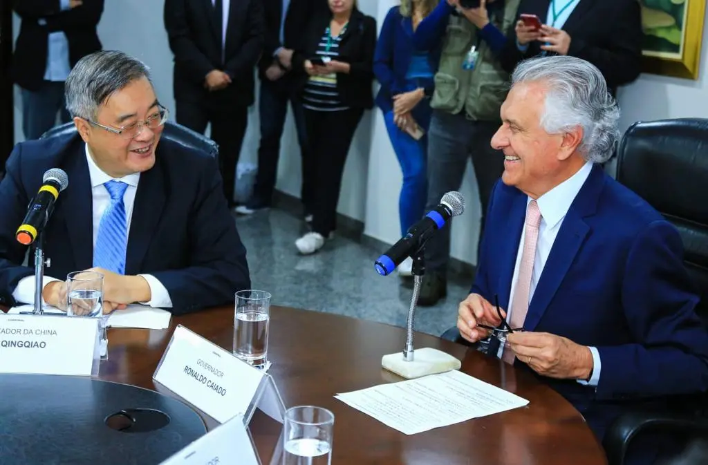 Pela primeira vez na história, embaixador chinês no Brasil visitou Goiás | Foto: Wesley Costa