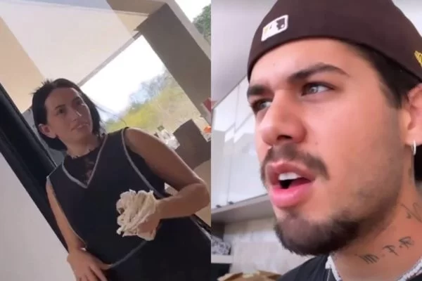 O cantor apareceu no Instagram Stories da esposa e gerou polêmica com os comentários feitos em relação a aparência da funcionária | Foto: Reprodução/Instagram