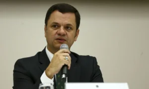 O ministro da Justiça e Segurança Pública, Anderson Torres, durante entrevista coletiva sobre a Operação Eleições 2022 no segundo turno.