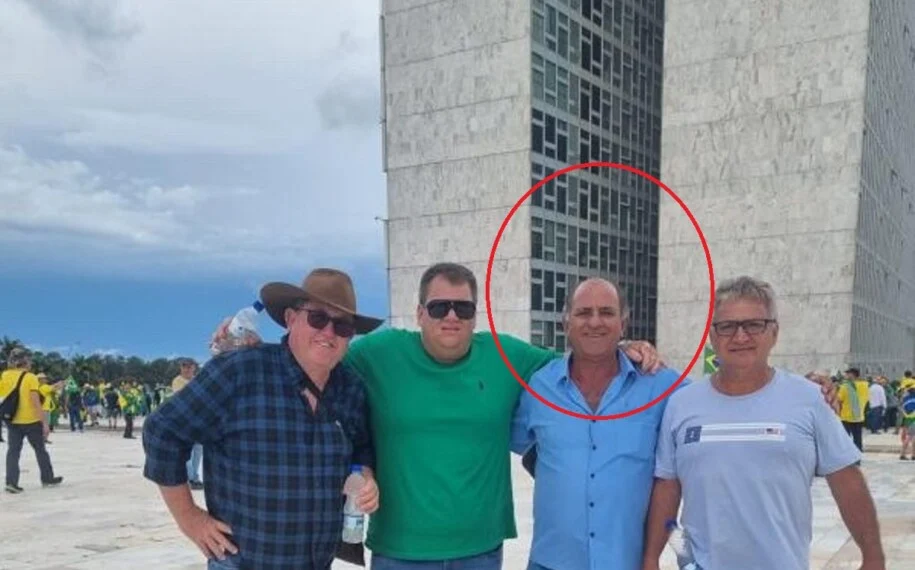 Ele é acusado de participar dos atos terroristas do 8 de janeiro. | Foto: Reprodução