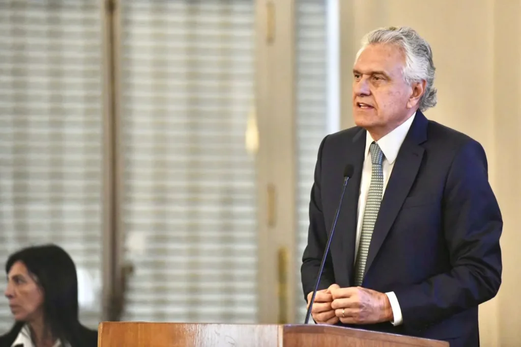 Na Argentina, Caiado expõe posição direitista com discurso focado na segurança | Foto: Fundación Libertad