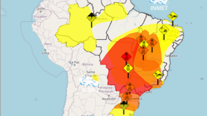O principal coloca oito estados do Sul, Sudeste e Centro-Oeste em alerta vermelho (grande perigo) para uma forte onda de calor | Foto: Inmet