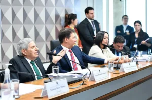 O oficial da reserva participa de reunião da CPMI do 8 de Janeiro, onde depõe como testemunha. | Foto: Senado