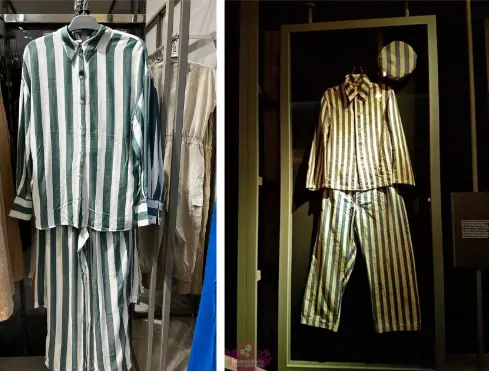 Vestuário é formado por uma camisa e uma calça listradas em branco e azul | Foto: Reprodução