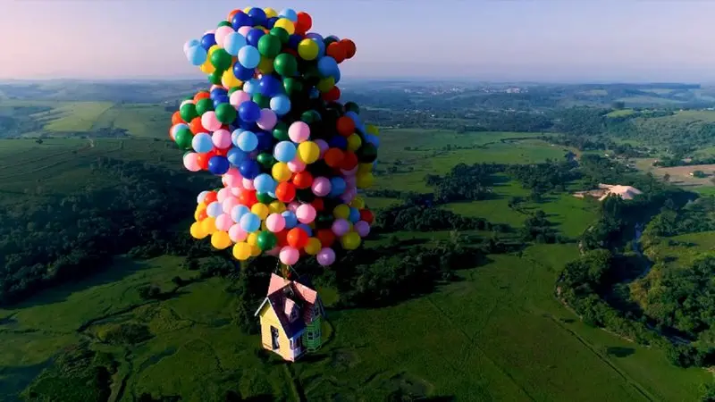 Up da vida real: o paraquedista que saltou de uma casa voadora | Foto: Reprodução/Vídeo/YouTube/CanalOFF