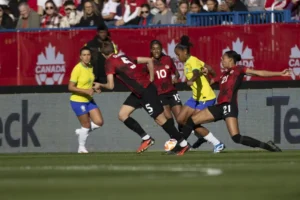 Brasil venceu o primeiro de dois amistosos que terá contra o Canadá (Foto: Leandro Lopes/CBF)