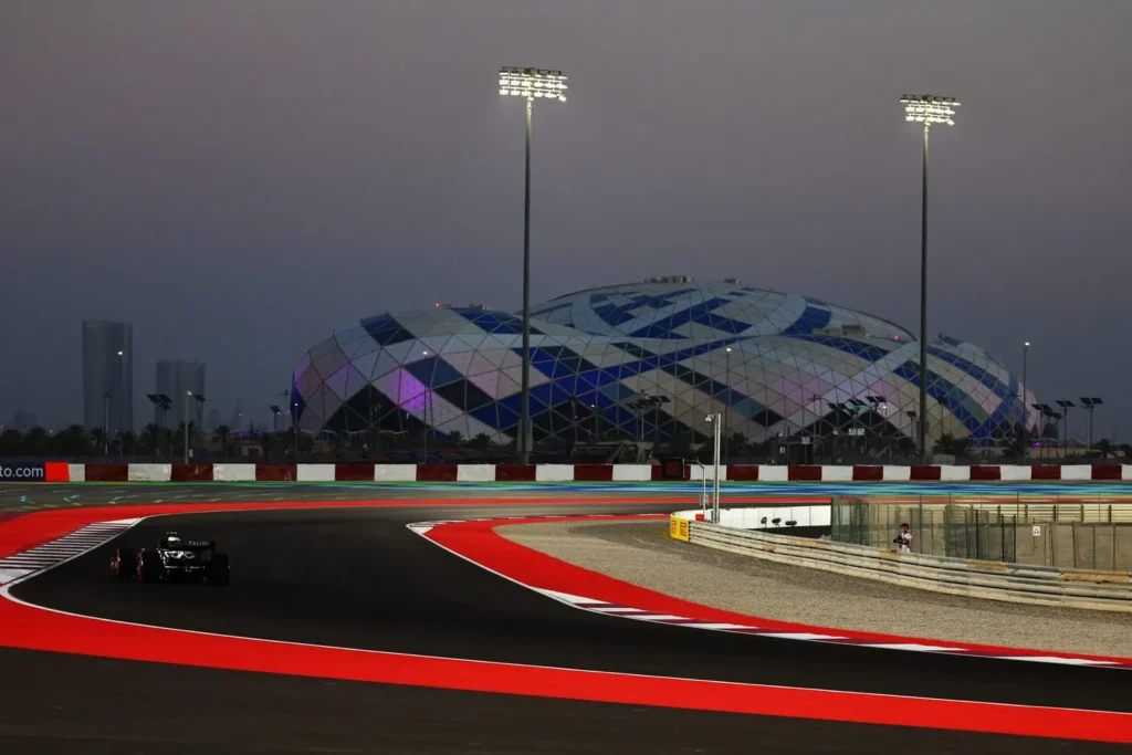 LUSAIL CITY, QATAR - OCTOBER 06: Yuki Tsunoda of Japan driving the (22) Scuderia AlphaTauri AT04 on track during practice ahead of the F1 Grand Prix of Qatar at Lusail International Circuit on October 06, 2023 in Lusail City, Qatar. (Photo by Mark Thompson/Getty Images) // Getty Images / Red Bull Content Pool // SI202310061409 // Usage for editorial use only //