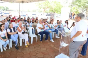 Prefeitura de Goiânia leva serviços de saúde às comemorações dos 40 anos da Vila Mutirão e, entre os atendimentos, estão: consultas oftalmológicas e médicas, exames de prevenção de câncer de colo de útero e boca, eletrocardiogramas e solicitação de mamografias | Foto: Paulo José