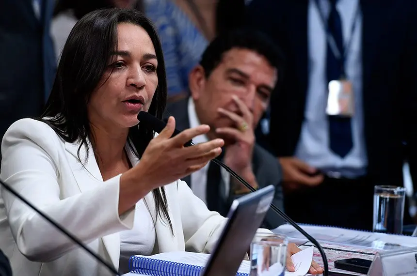 "Nenhum dos indiciamentos dessa comissão veio sem o devido levantamento de provas materializadas", disse a relatora. | Foto: Senado