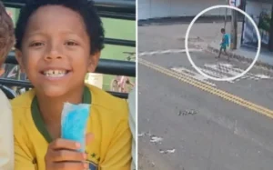 Pedro Lucas, de 9 anos, continua desaparecido e polícia faz buscas pelo menino em uma região de mata em Rio Verde (GO). | Foto: Reprodução