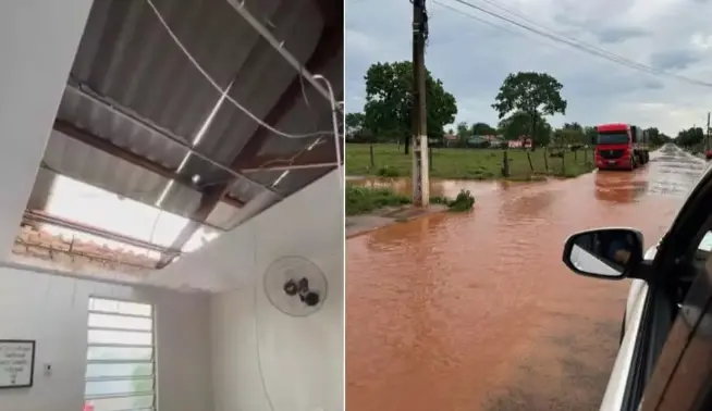 Goiás está sob alerta para às tempestades que estão chegando e população busca ajuda | Foto: Reprodução