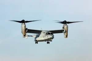 Osprey é uma aeronave híbrida que decola e pousa como um helicóptero | Foto: Reprodução