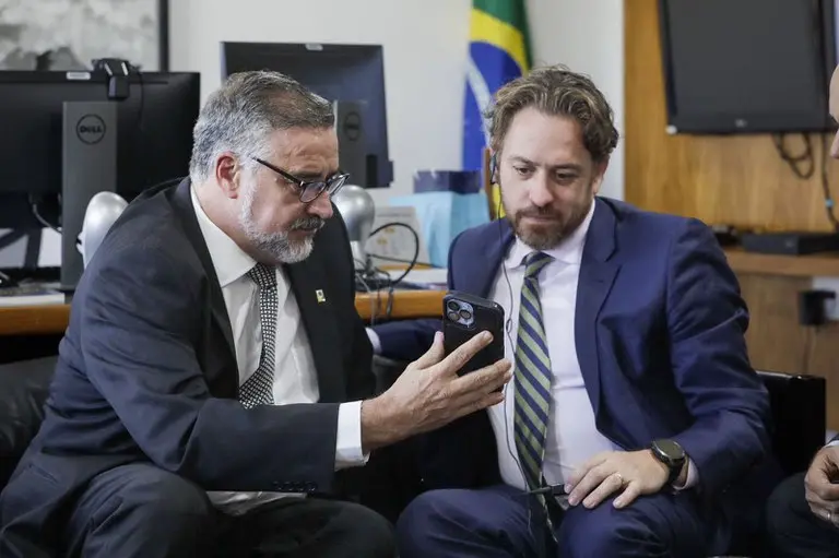 Ministro Paulo Pimenta e CEO Will Cathcart se reúnem no Planalto para alinhar ações | Foto: Gabriel Della Giustina