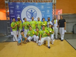 Equipe da capoeira conquistou a medalha de ouro para a cidade (Foto: Divulgação)