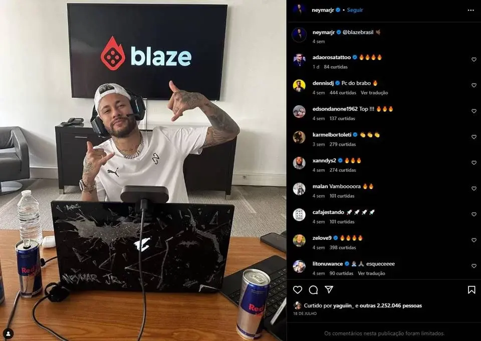 A divulgação de marcas como Blaze e jogos como o do tigrinho fica proibida | Foto: Reprodução