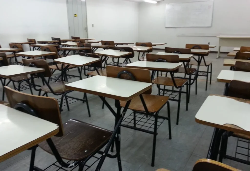 De acordo com a Secretaria Municipal de Educação (SME),  a estrutura cedeu devido as fortes chuvas que atingiram a capital nesta quarta. | Foto: Divulgação