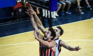 O São Paulo conseguiu ir para a prorrogação na última partida, mas perdeu para o Nacional (Foto:FIBA)