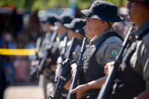 Durante cerimônia de entrega de certificados, governador Ronaldo Caiado destaca redução dos crimes cometidos no campo no estado. | Foto: Divulgação