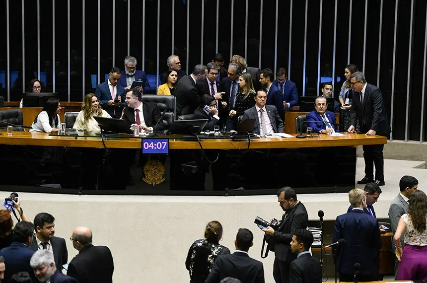 O Orçamento da União para 2024 foi aprovado em sessão do Congresso presidida por Rodrigo Pacheco. | Foto: Senado