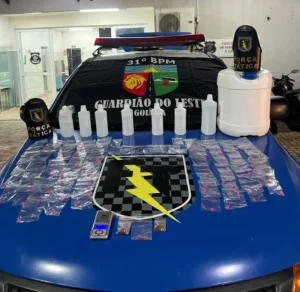 DJ é presa com mais de 80 comprimidos de ecstasy em Goiânia | Foto: Divulgação / 31° BPM