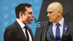 Musk chegou a chamar o ministro de “tirano”, “totalitário” e “draconiano” devido às decisões de bloqueios nas contas no X | Foto: Reprodução