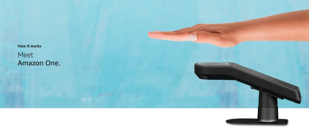 Amazon One: aplicativo para realizar pagamentos com a palma da mão | Foto: Amazon One