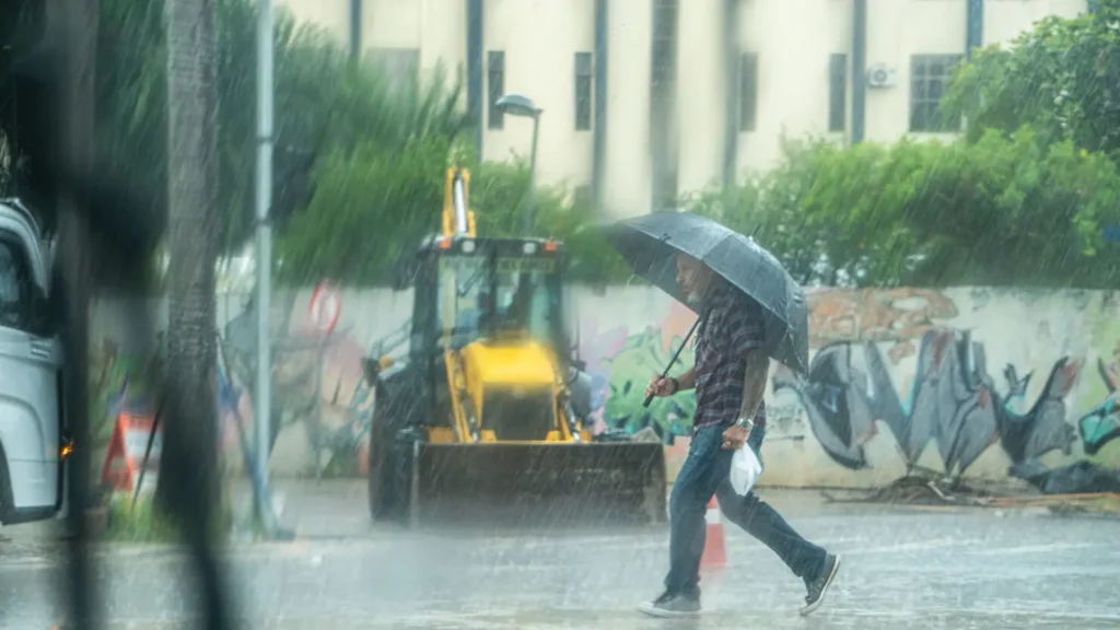Chuva continua e tempo fica instável em Goiânia nesta segunda-feira (23)