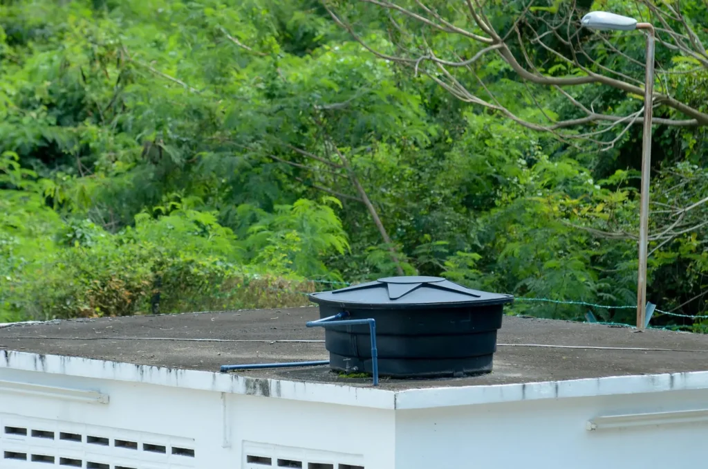 Water tank on roof top