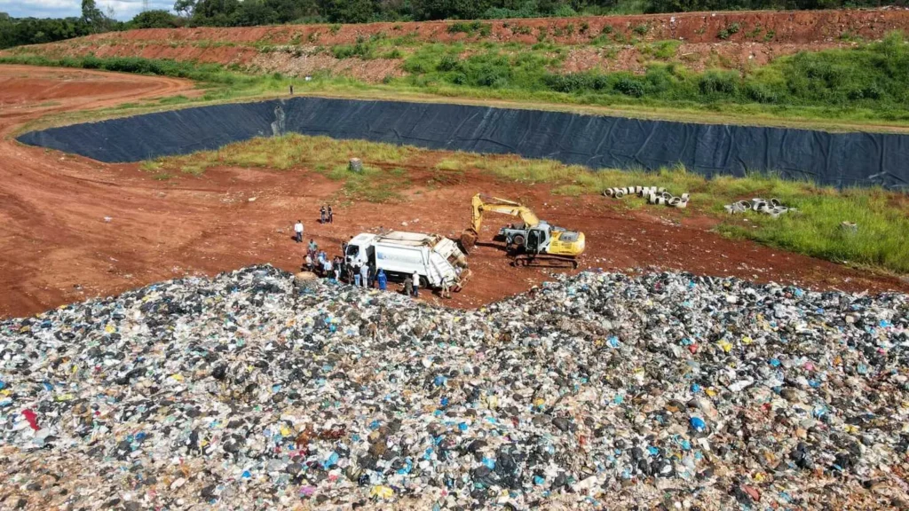 Aterro sanitário atualmente utilizado pela prefeitura da cidade | Foto: Divulgação/Prefeitura de Trindade