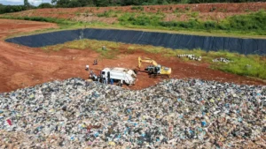 Aterro sanitário atualmente utilizado pela prefeitura da cidade | Foto: Divulgação/Prefeitura de Trindade