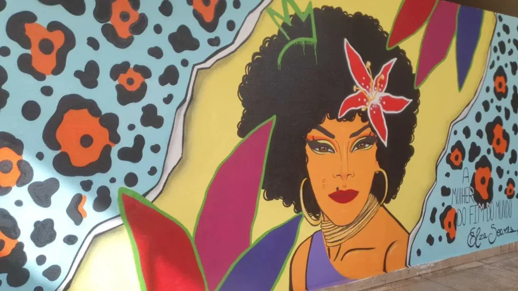 Arte em grafite é assinada por Thainá Junger e fica exposta até o final de julho | Foto: Divulgação/Secult