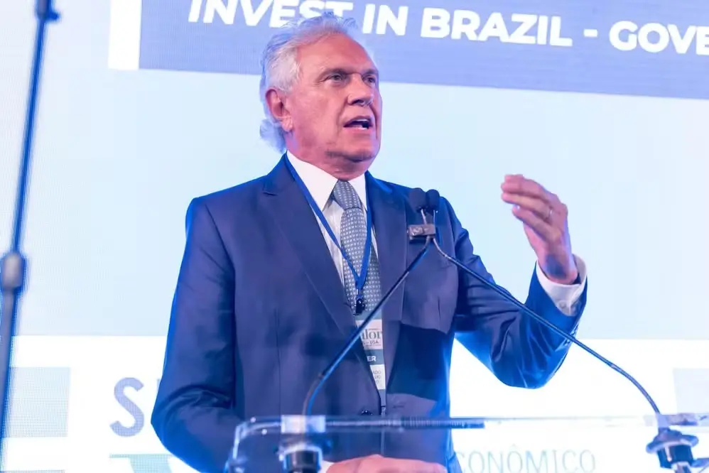 Na meca do mundo financeiro, Caiado defendeu a independência dos estados com relação à União no sentido de as administrações poderem fazer avanços nas políticas desenhadas por cada unidade da federação | Foto: Vanessa Carvalho/Valor Econômico/Reprodução