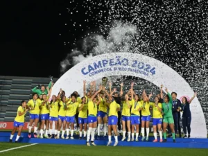 O presidente da CBF, Ednaldo Rodrigues, afirmou seu principal foco é investir no futebol feminino (Staff Images / CBF)