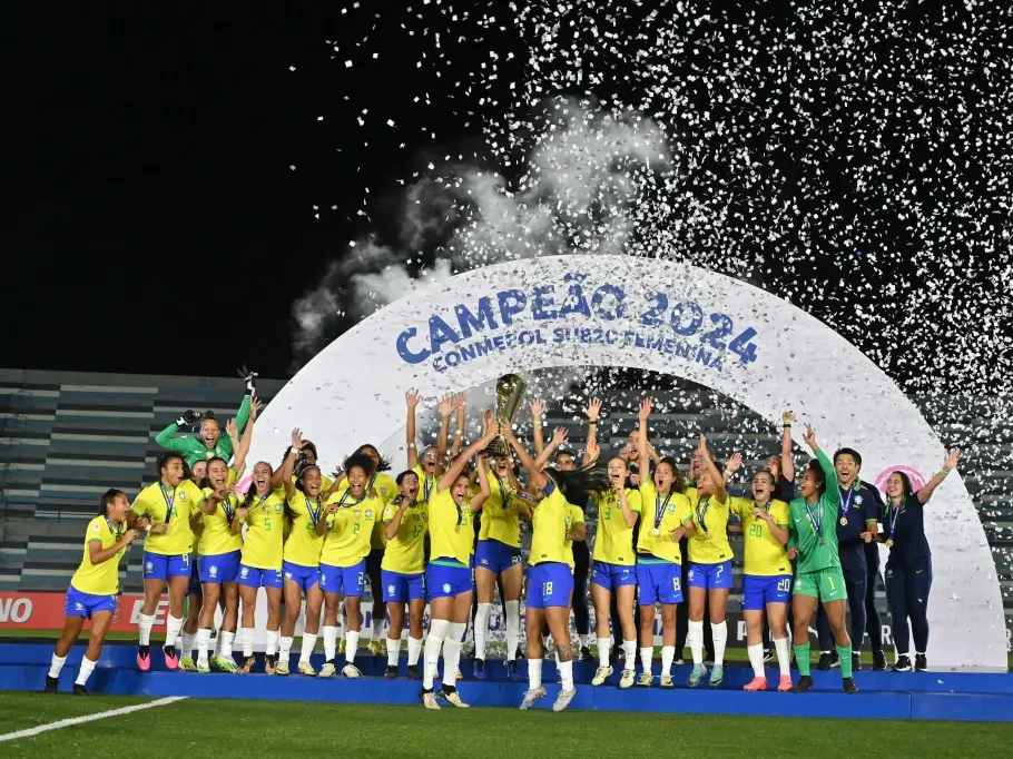 O presidente da CBF, Ednaldo Rodrigues, afirmou seu principal foco é investir no futebol feminino (Staff Images / CBF)