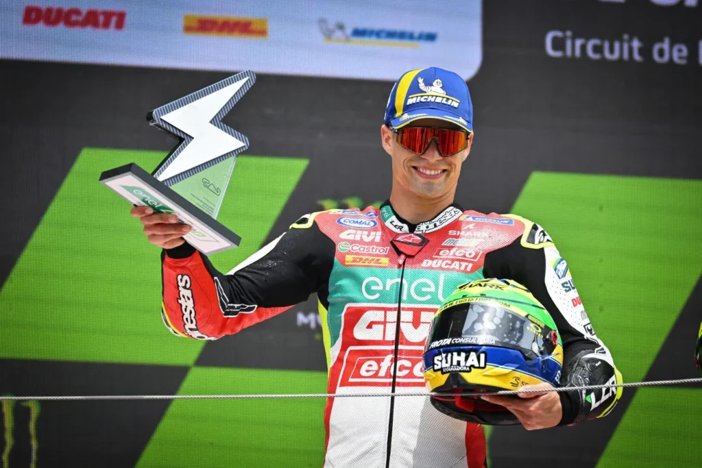 Piloto celebrou primeiro pódio da temporada | Foto: LCR E-Team